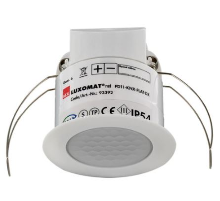 Плоский датчик присутствия  360°, 10 м,  Deluxe,PD11-KNXs-FLAT-DX-FC / белый - купить у официального поставщика