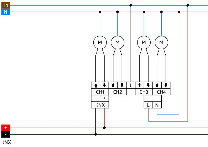 Актуаторы жалюзи системы KNX, SBA4-230 / 10 / H / KNX REG - купить у официального поставщика