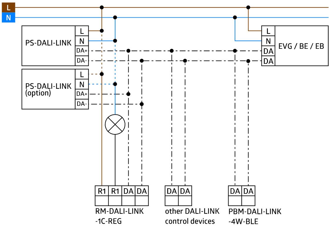 Релейный модуль DALI-LINK, RM-DALI-LINK-1C-REG - купить у официального поставщика